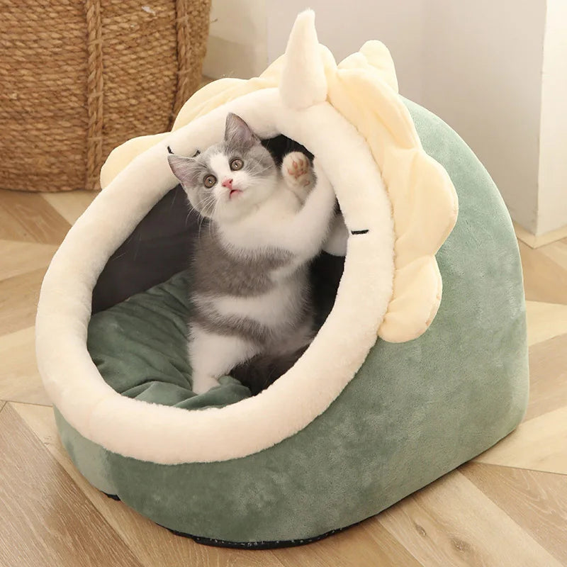 Self-Warming Pet Tent Bed for Cats & Small Dogs