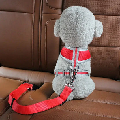 Dog Car Seat Belt & Travel Harness - Pet Safety Belt