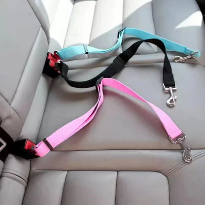 Dog Car Seat Belt & Travel Harness - Pet Safety Belt
