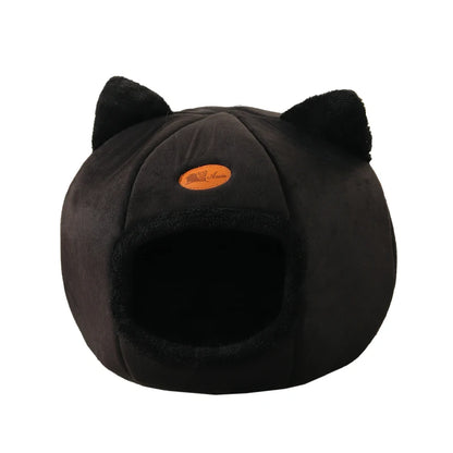 Winter Cat Bed & Small Dog House - Cozy Pet Cave