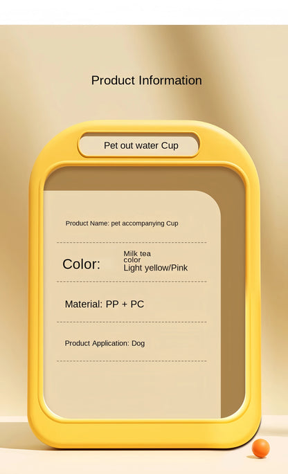 Portable outdoor Pet Water Bottle With Food Dispenser